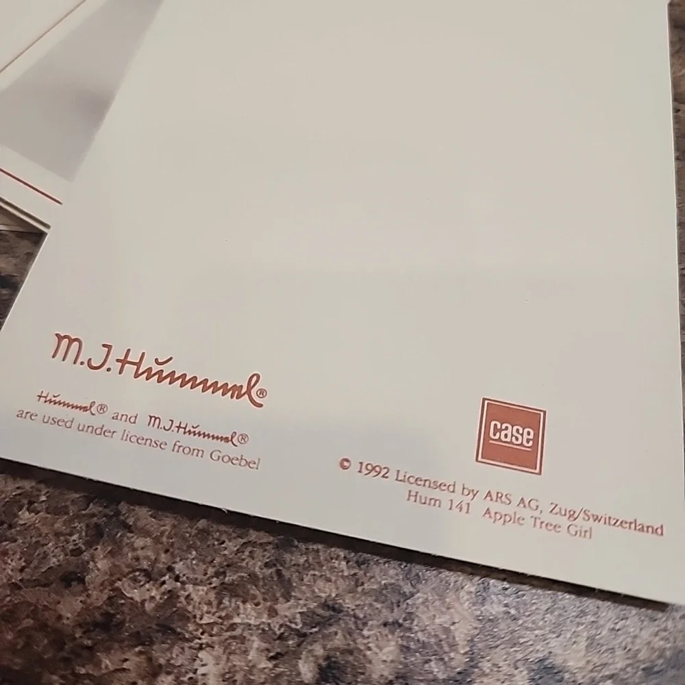Vintage M.J. Hummel‎ 4 Folded Notes w/Envelopes 1993 New Old Stock Blank Inside